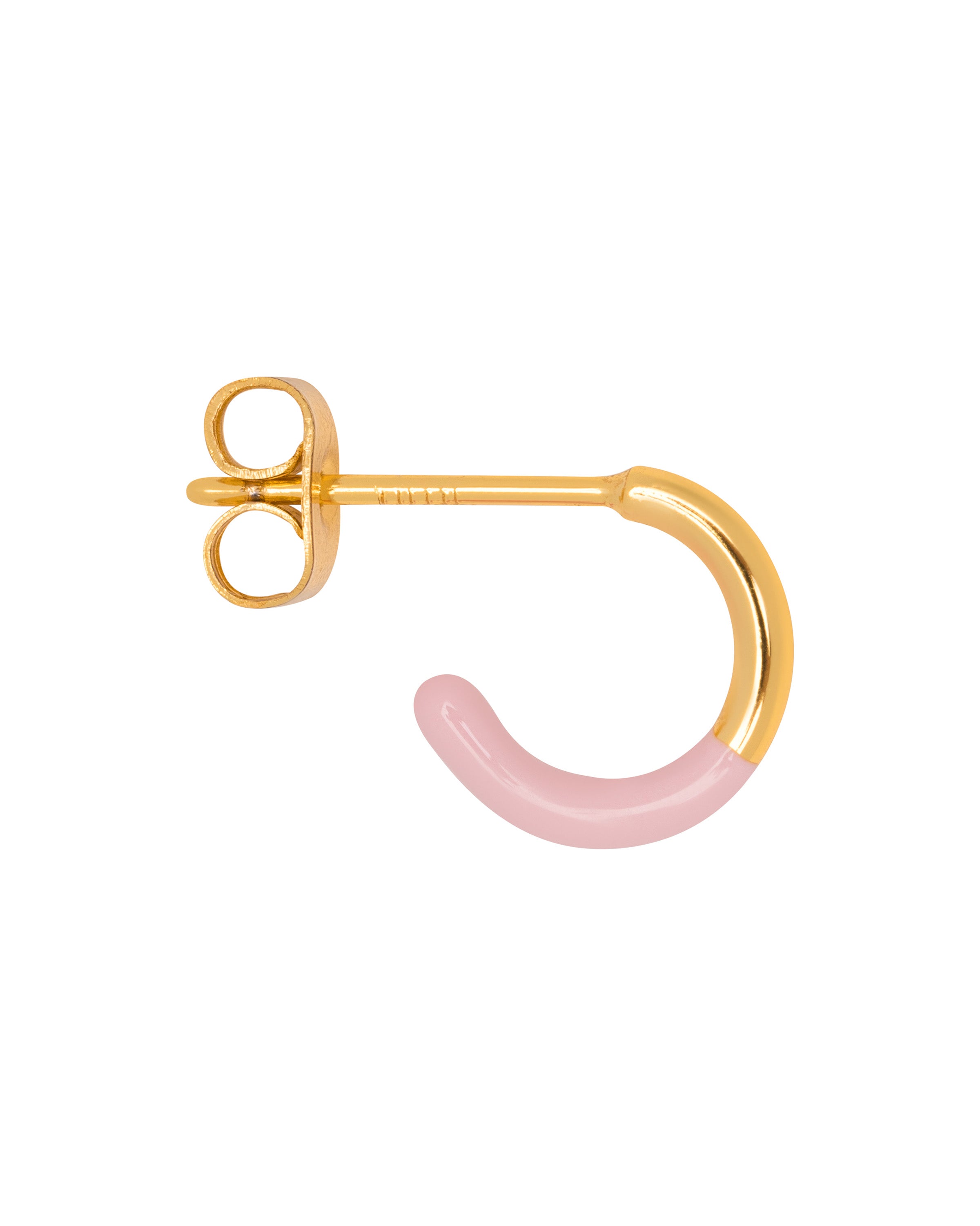 Color Half Dip hoop - Light Pink